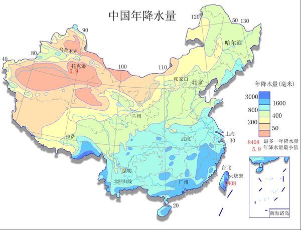 廣東法瑞納科技生產(chǎn)研發(fā)的共享雨傘|共享雨傘市場(chǎng)前景|共享雨傘盈利模式|國(guó)年降水量分布圖"中國(guó)年降水量分布圖.jpg"