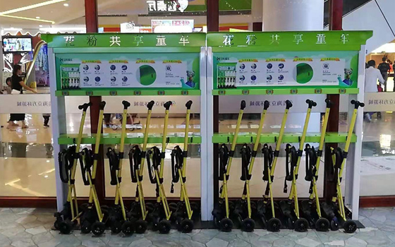 共享童車，花粉共享兒童推車入駐東莞海立方環(huán)游城