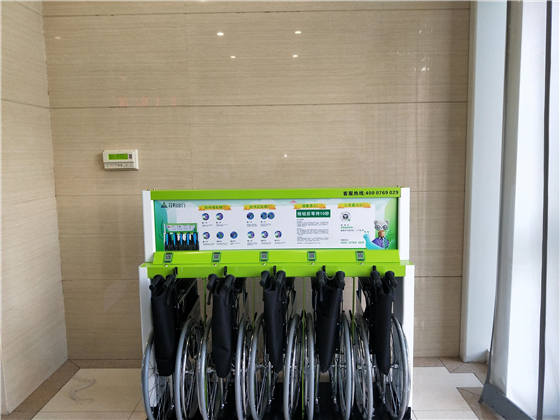 法瑞納花粉醫(yī)院共享掃碼輪椅去繁就簡-共享為民