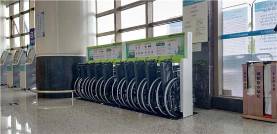 法瑞納花粉醫(yī)院共享掃碼輪椅