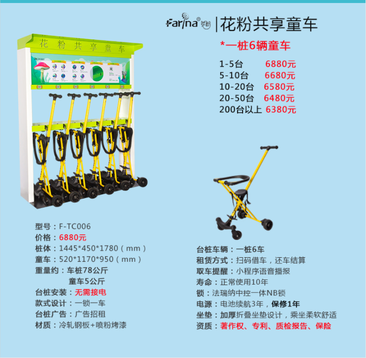 共享童車-花粉共享童車