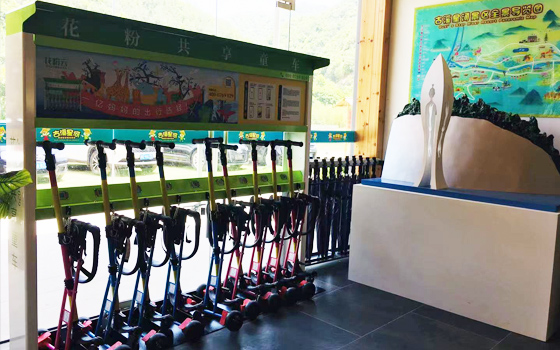 花粉共享童車亮相古溪星河景區(qū)！