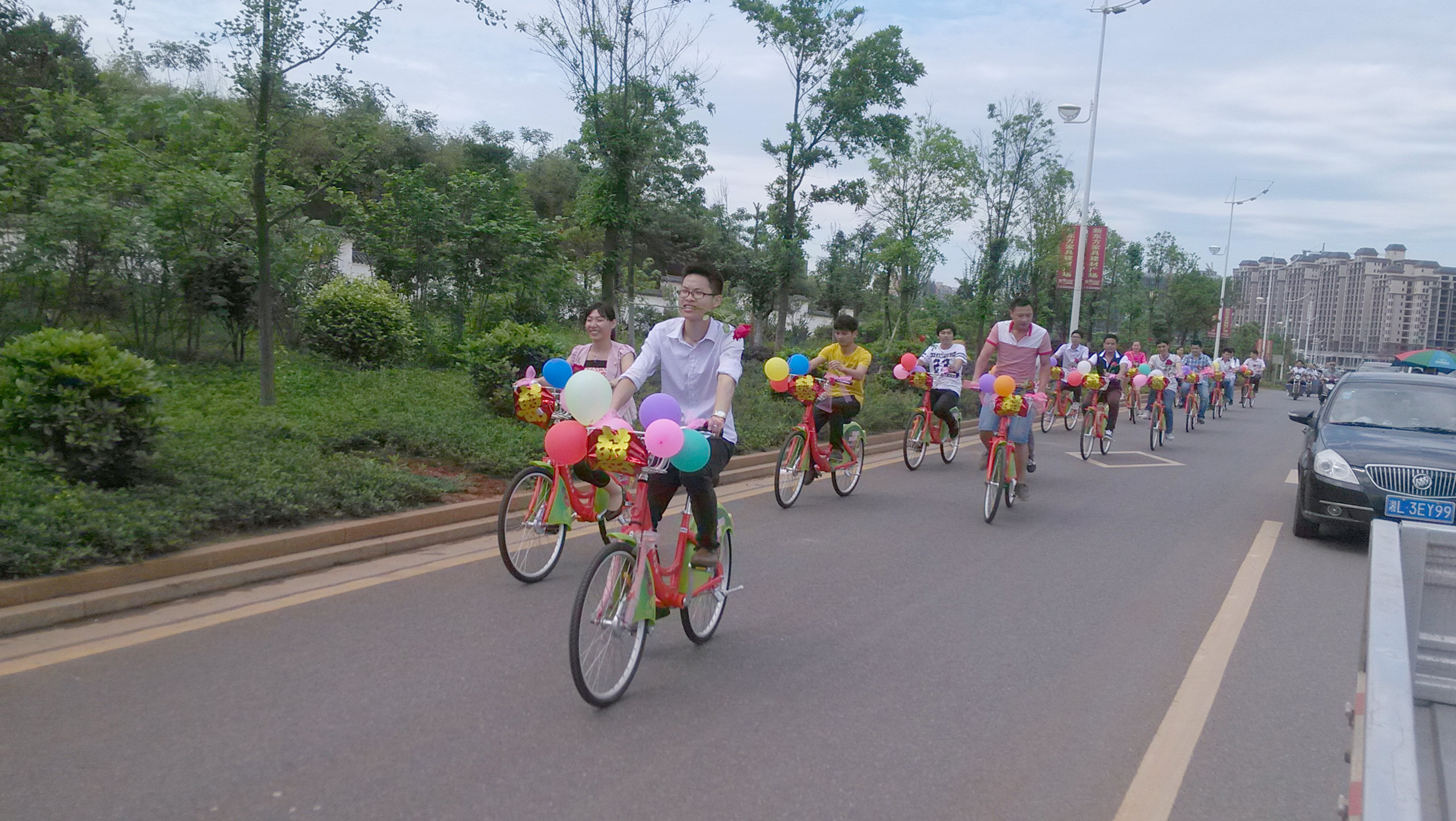 公共自行車騎行"
